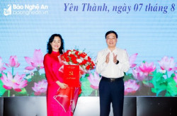 Công bố quyết định điều động, phân công, chỉ định giữ chức Bí thư Huyện uỷ Yên Thành